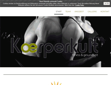 Tablet Screenshot of koerperkult-krems.at